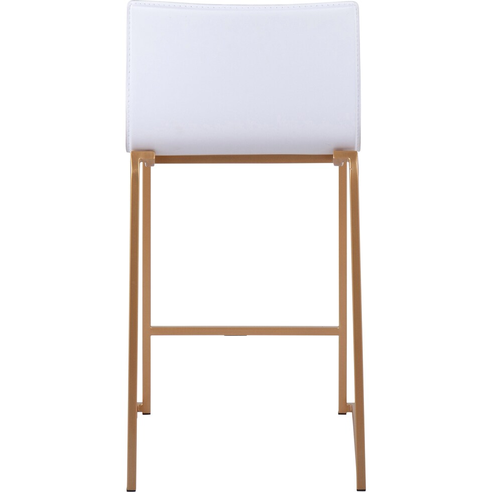 doric white counter height stool   