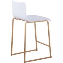 doric white counter height stool   
