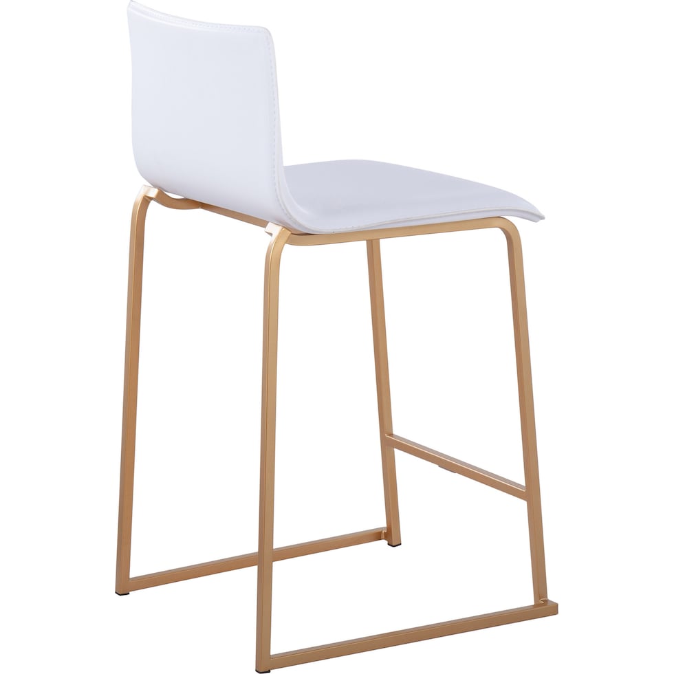 doric white counter height stool   