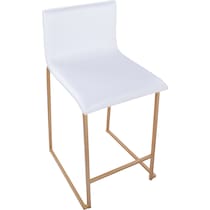 doric white counter height stool   