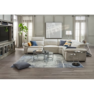 Double Side Table - Black/Nickel