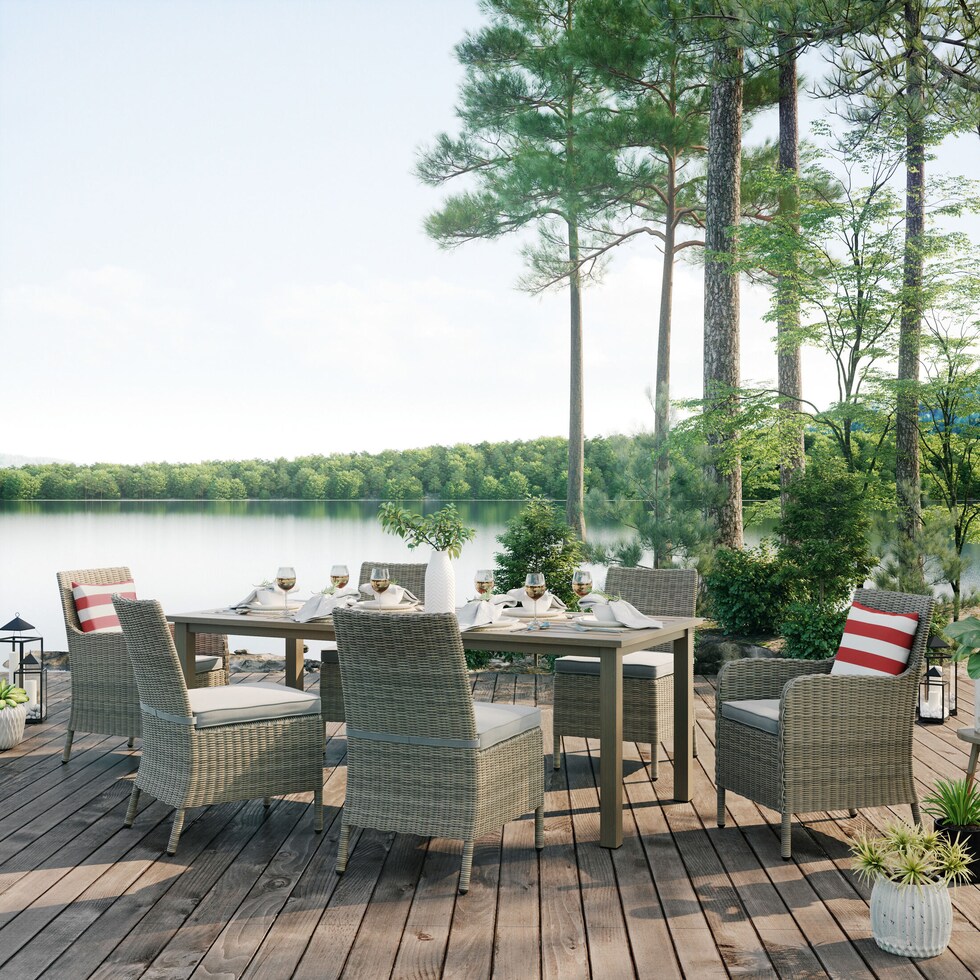 dover bay gray outdoor dinette   