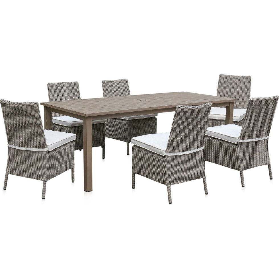 dover bay gray outdoor dinette   