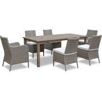 dover bay gray outdoor dinette   