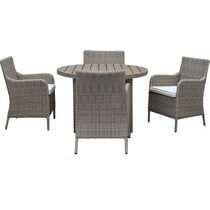 dover bay gray outdoor dinette   