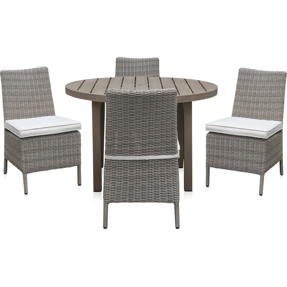 dover bay gray outdoor dinette   