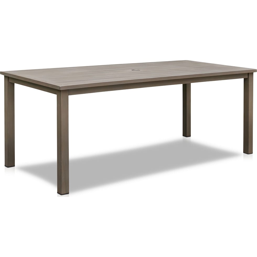 dover bay gray outdoor dining table   