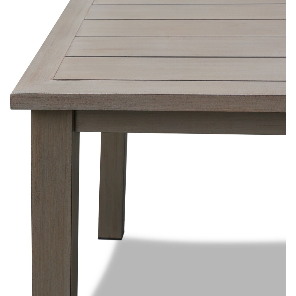 dover bay gray outdoor dining table   