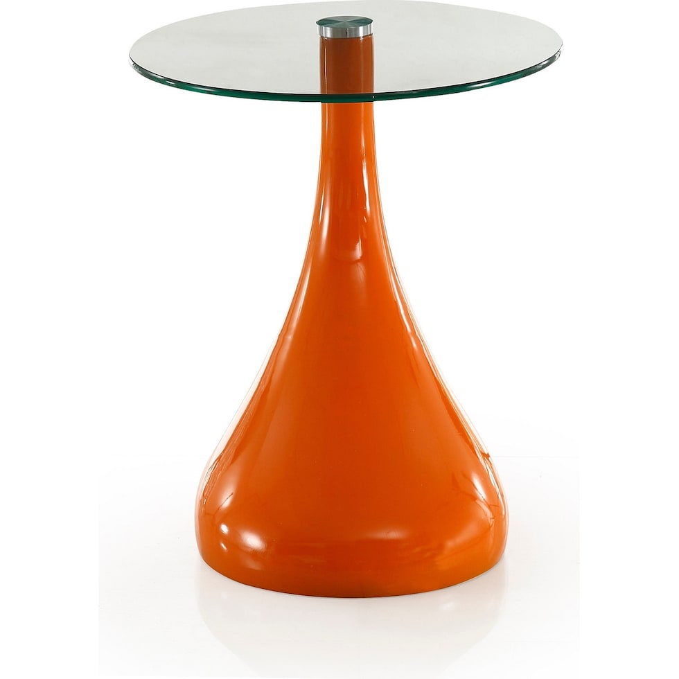 draco orange accent table   