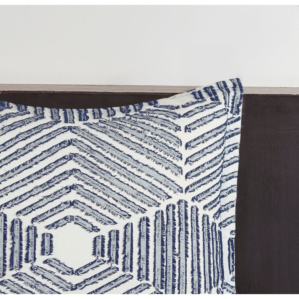 draven blue king california king bedding set   