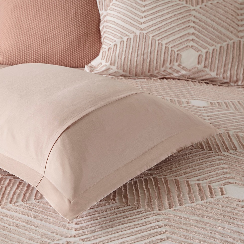 draven pink full queen bedding set   