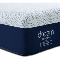 dream contour white california king mattress   
