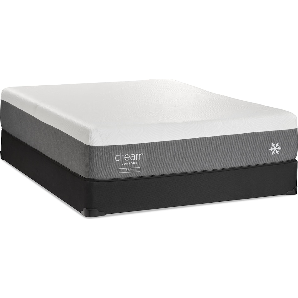 Dream Contour Soft Full Mattress and LowProfile Foundation Set American Signature Furniture