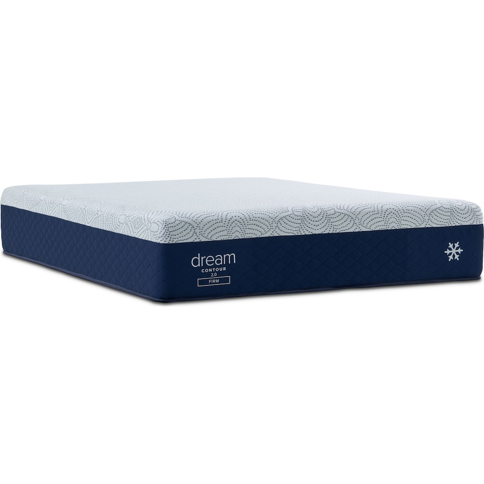 dream contour white king mattress split foundation set   