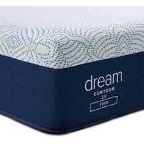 dream contour white king mattress split foundation set   