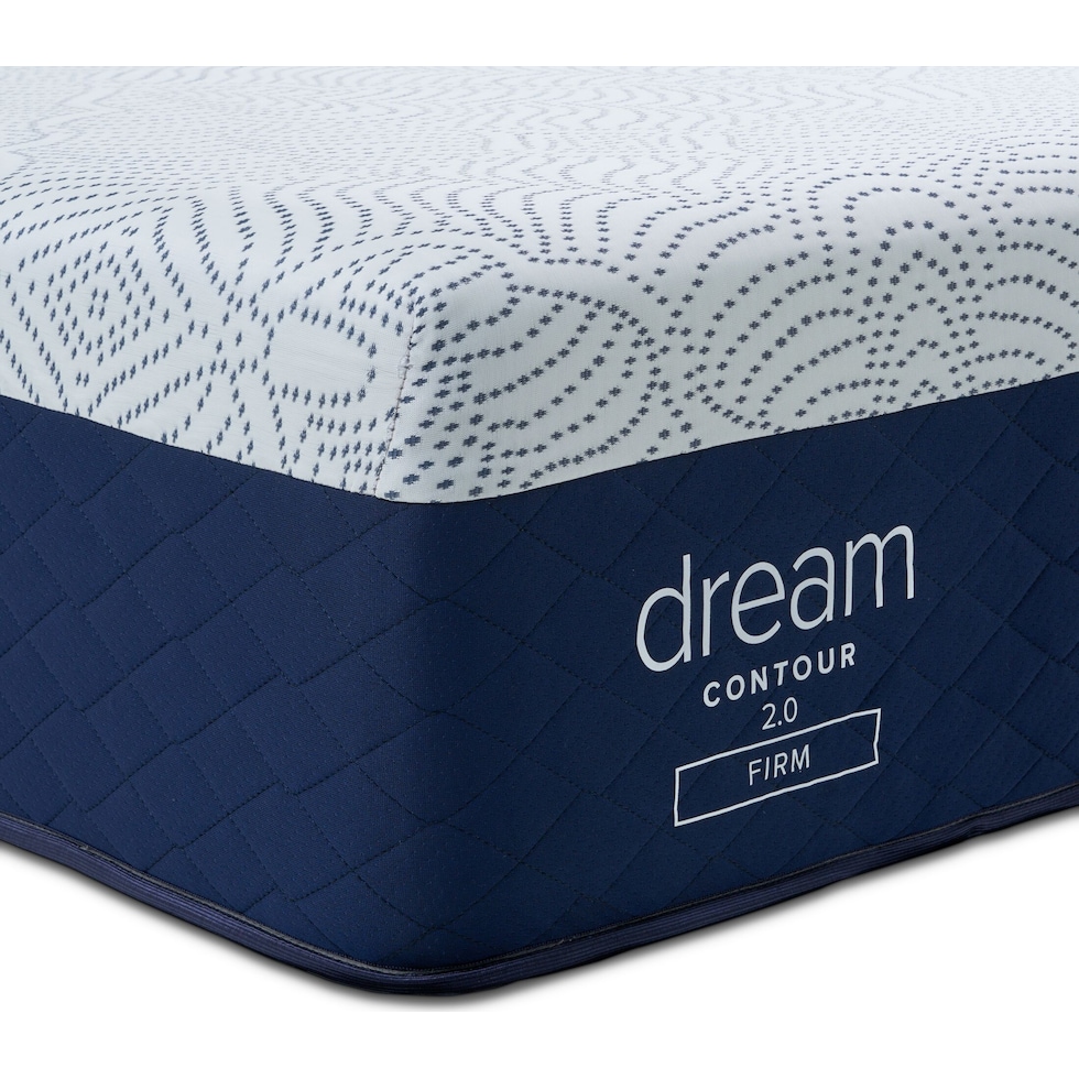 dream contour white king mattress split foundation set   