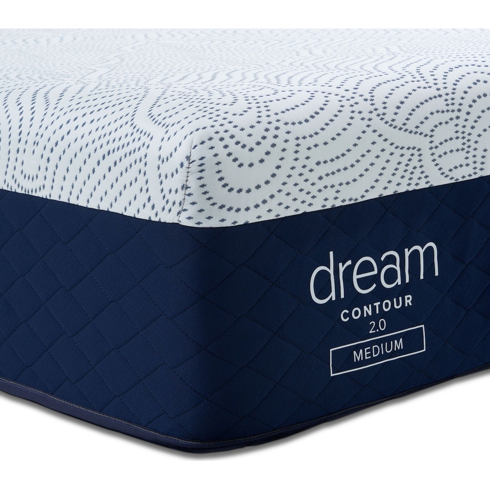 dream contour white queen mattress   