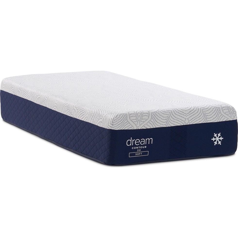 dream contour white twin mattress   