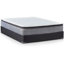 dream ease white full mattress low profile foundation set   