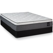 dream in a box elite white full mattress foundation set   