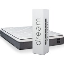 dream in a box elite white twin mattress   