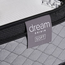 dream origin white full mattress low profile foundation set   