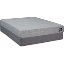 dream plus gray king mattress foldable split foundation set   