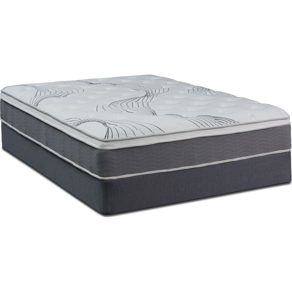 dream premium white full mattress foldable foundation set   