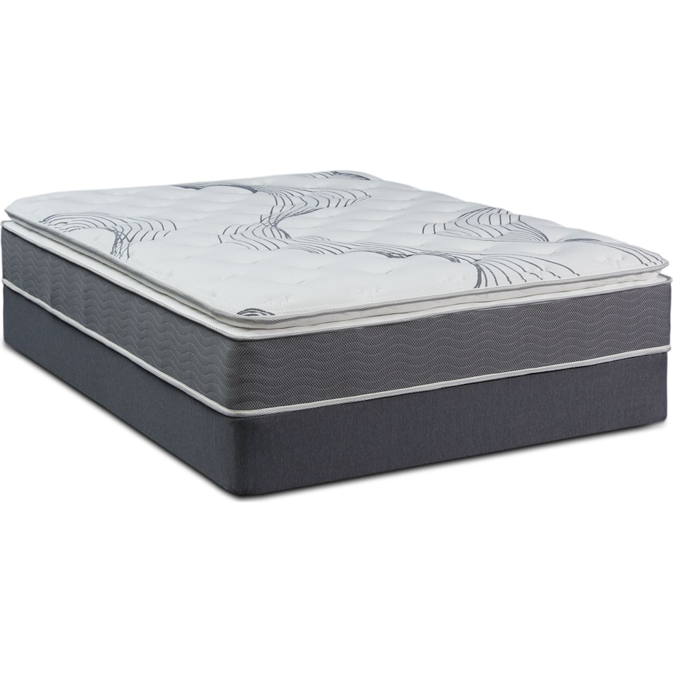 dream premium white full mattress foldable foundation set   