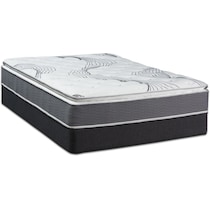 dream premium white full mattress low profile foundation set   