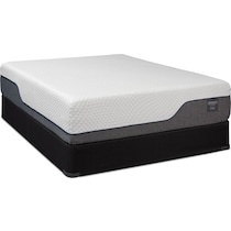 dream relax white full mattress foundation set   