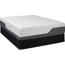 dream relax white queen mattress split foundation set   