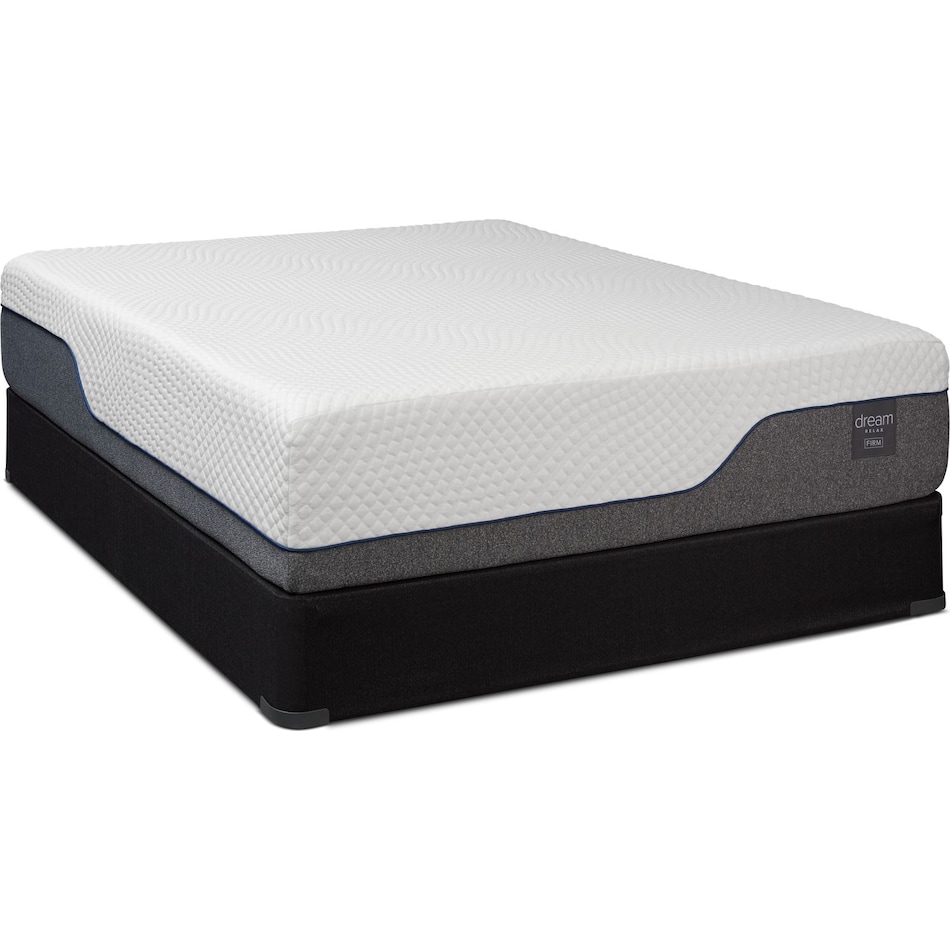dream relax white twin mattress foundation set   