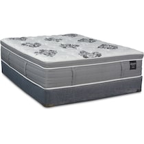 dream revive white queen mattress low profile foundation set   