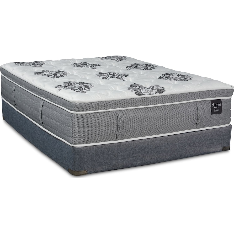 dream revive white queen mattress split foundation set   