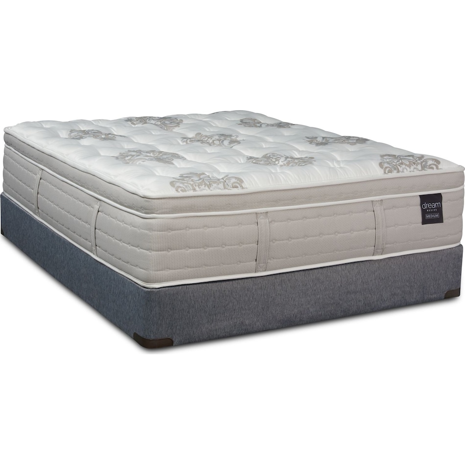 dream revive white queen mattress split foundation set   