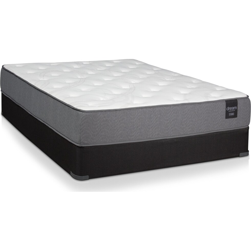 dream select white full mattress foundation set   