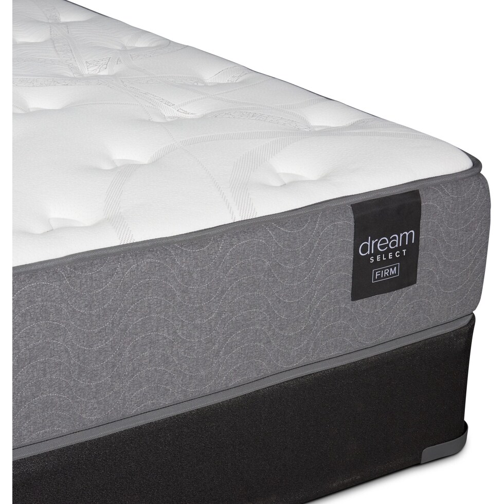 dream select white full mattress foundation set   