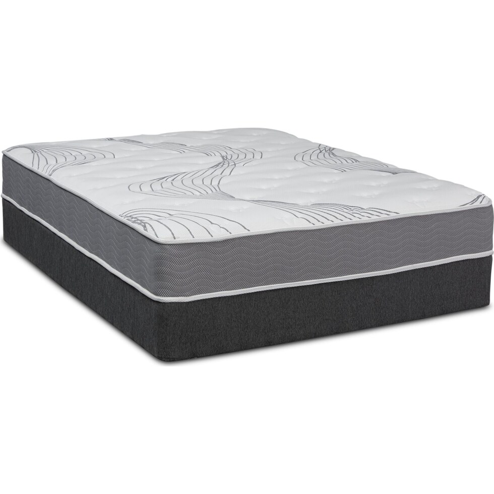 dream simple white full mattress foundation set   