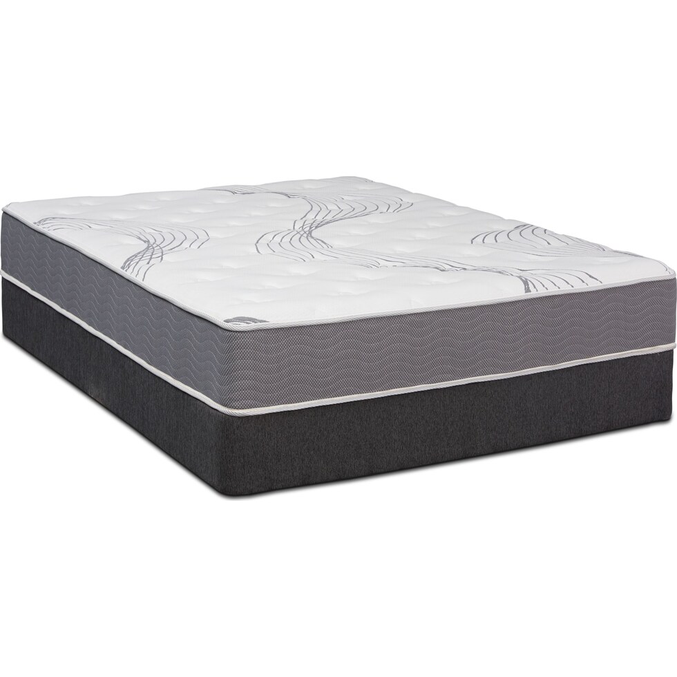 dream simple white twin xl mattress foundation set   