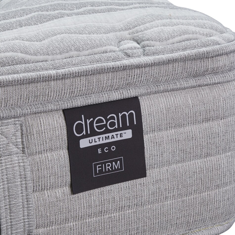 dream ultimate eco white full mattress foundation set   