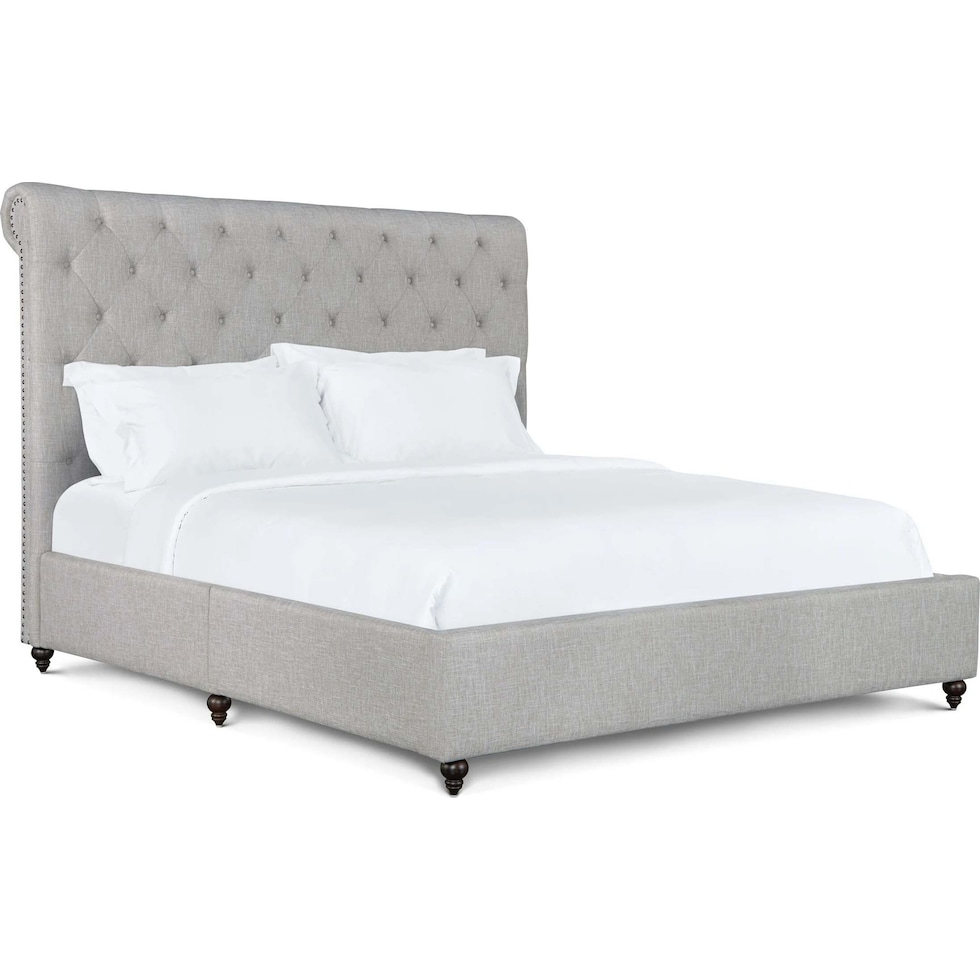 drusilla gray queen bed   