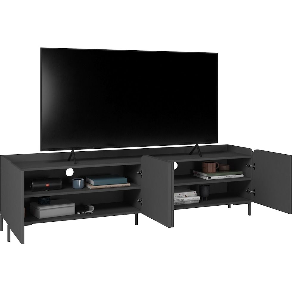 duane black tv stand   