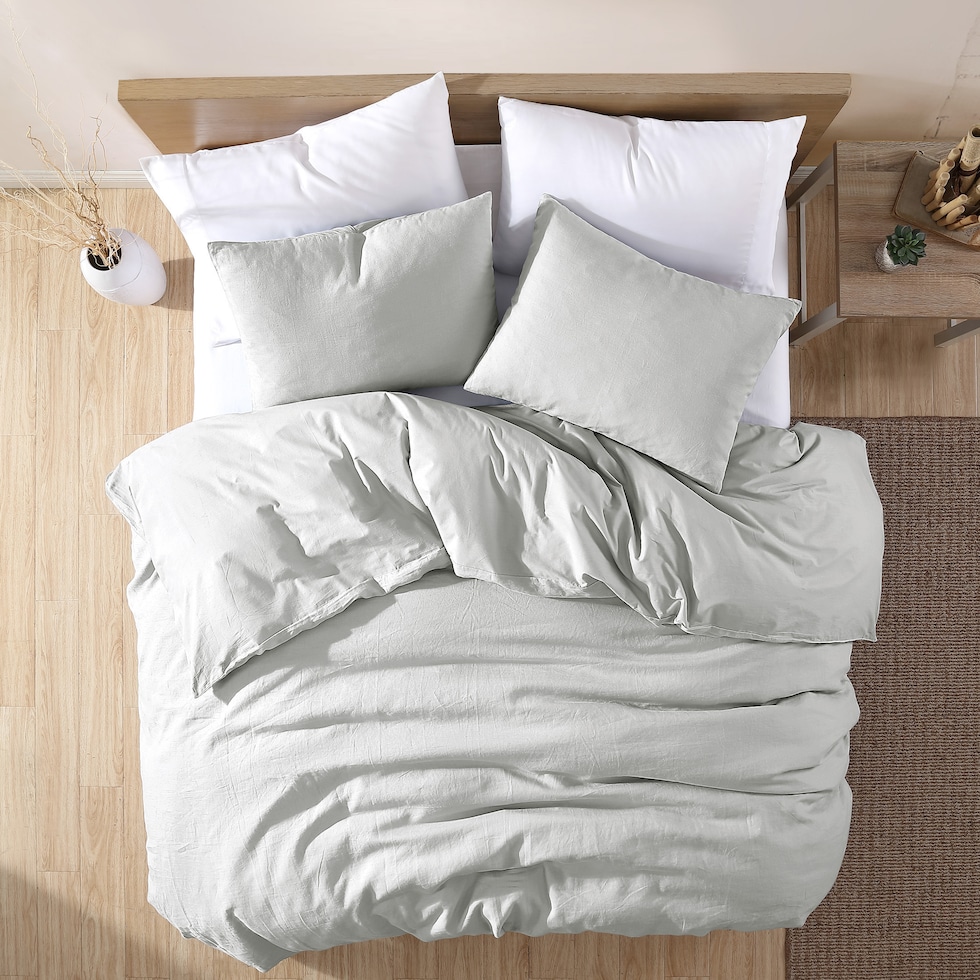 dublin bedding gray queen bedding set   