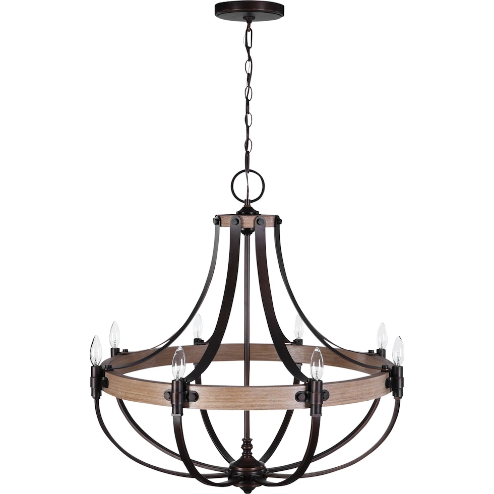 dubois dark brown chandelier   