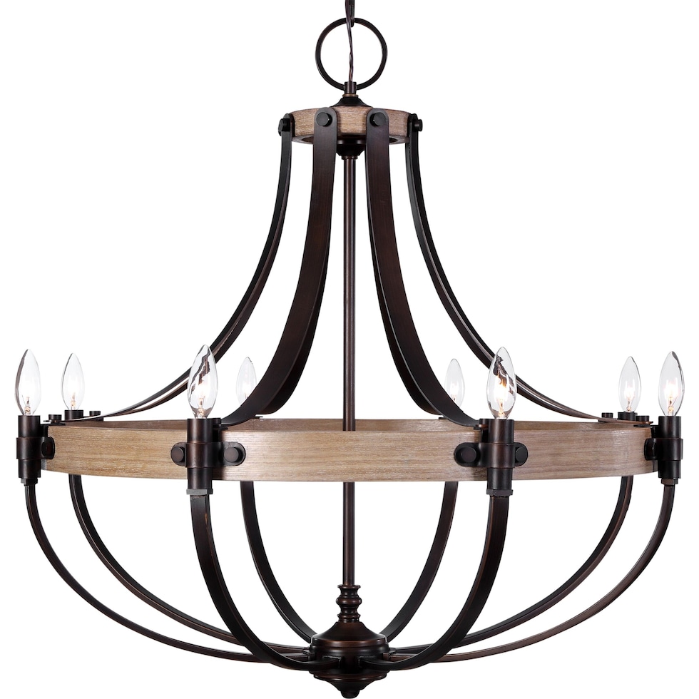 dubois dark brown chandelier   