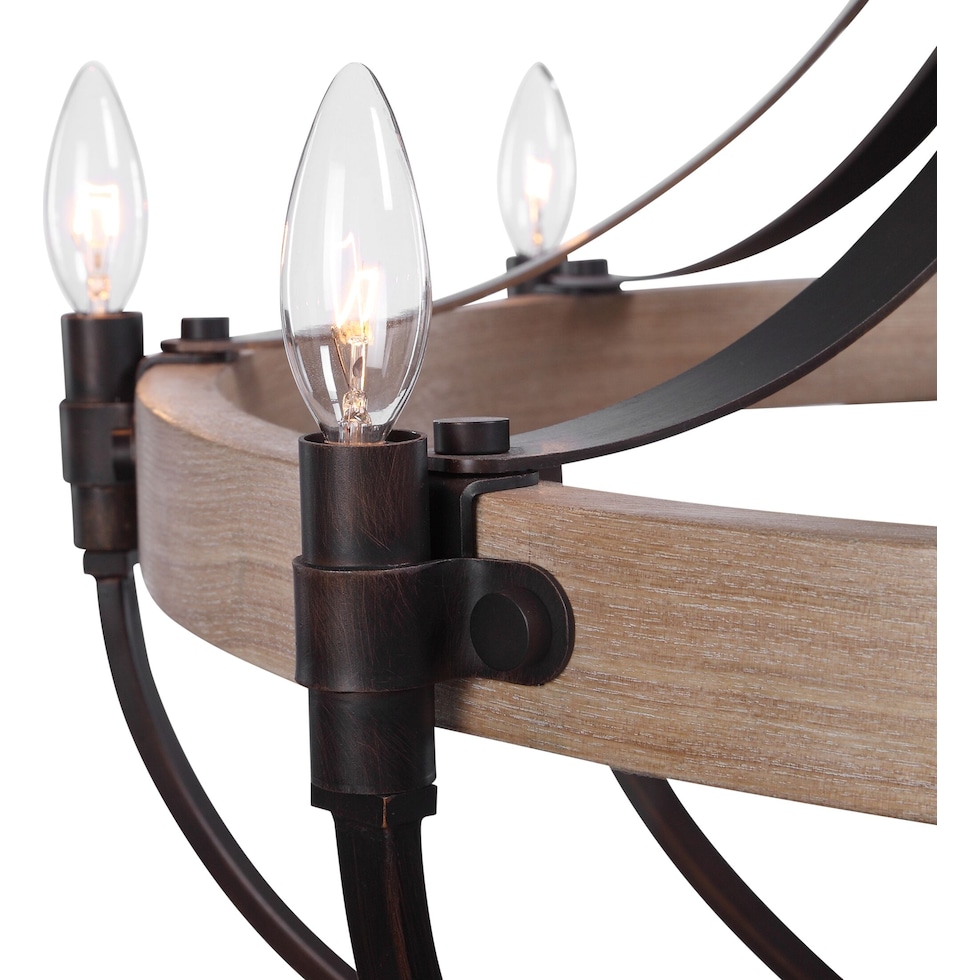 dubois dark brown chandelier   