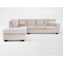 dudlee dark brown sectional   