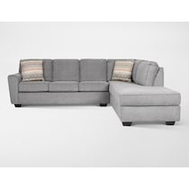 dudlee gray sectional   