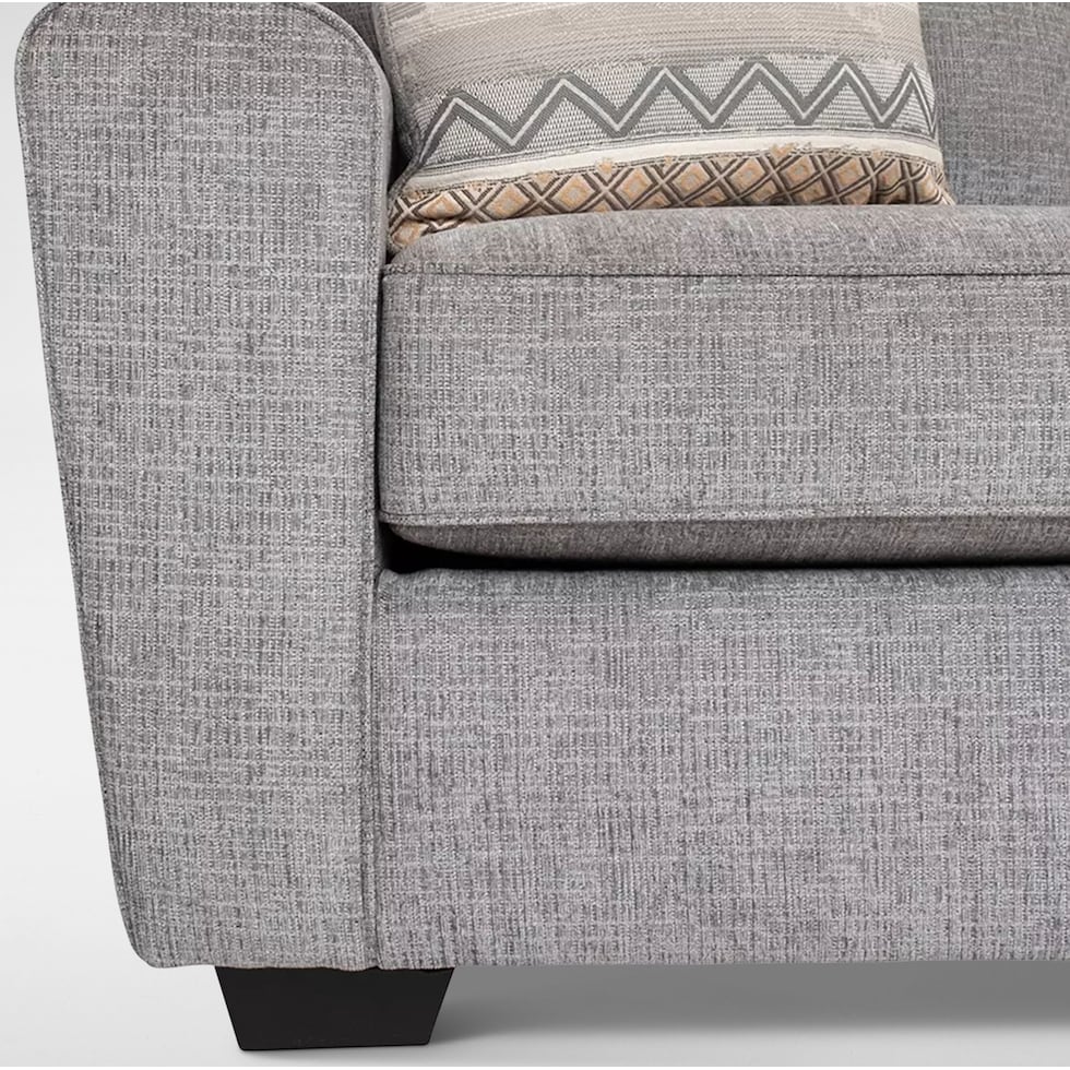 dudlee gray sectional   
